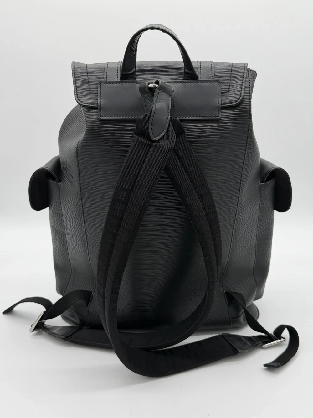 🖤 Louis Vuitton Christopher PM Backpack Black Epi Leather Yellow LV Circle